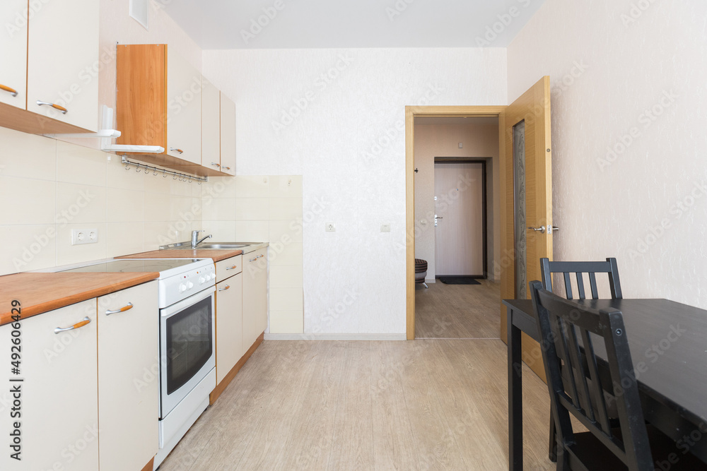 kitchen set in the interior of the apartment kitchen set in the interior of the apartment