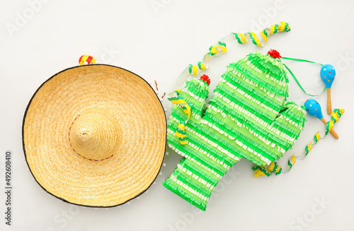 Mexican pinata in shape of ...