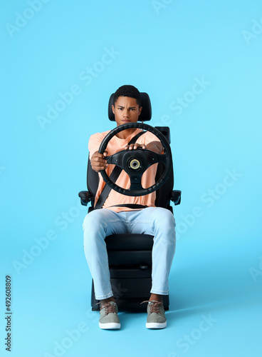 Stressed African-American m...