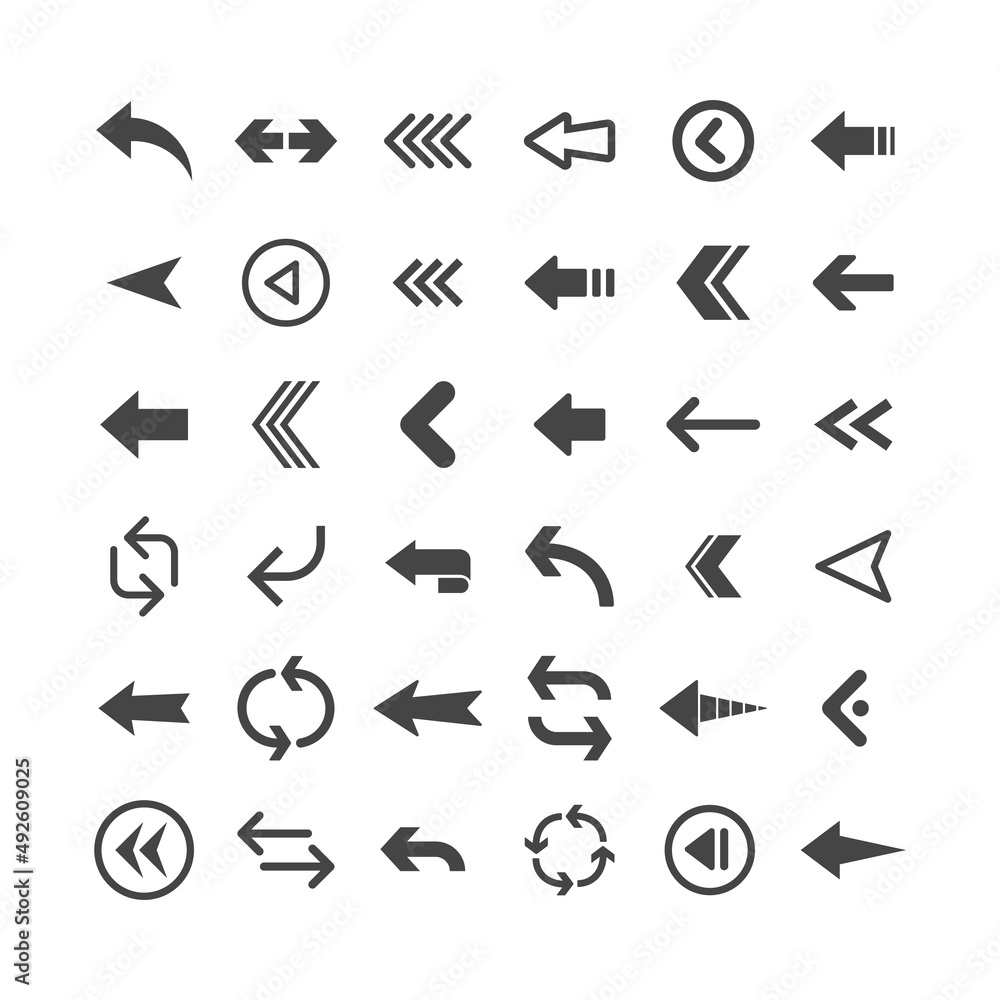 Arrow icons set. Vector Arrows collection. Arrow icons set. Vector Arrows collection.