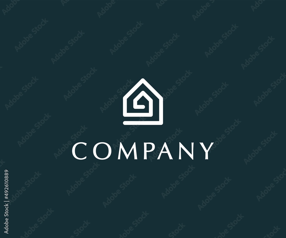 Modern Real Estate Logo Design Template. House logo design Modern Real Estate Logo Design Template. House logo design