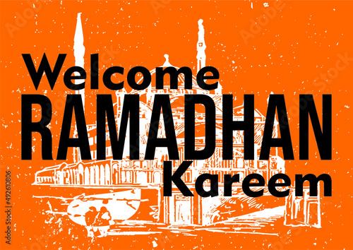 The vector of Welcome Ramadan 