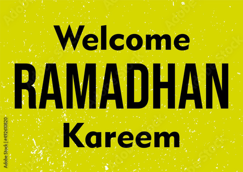 The vector of Welcome Ramadan 