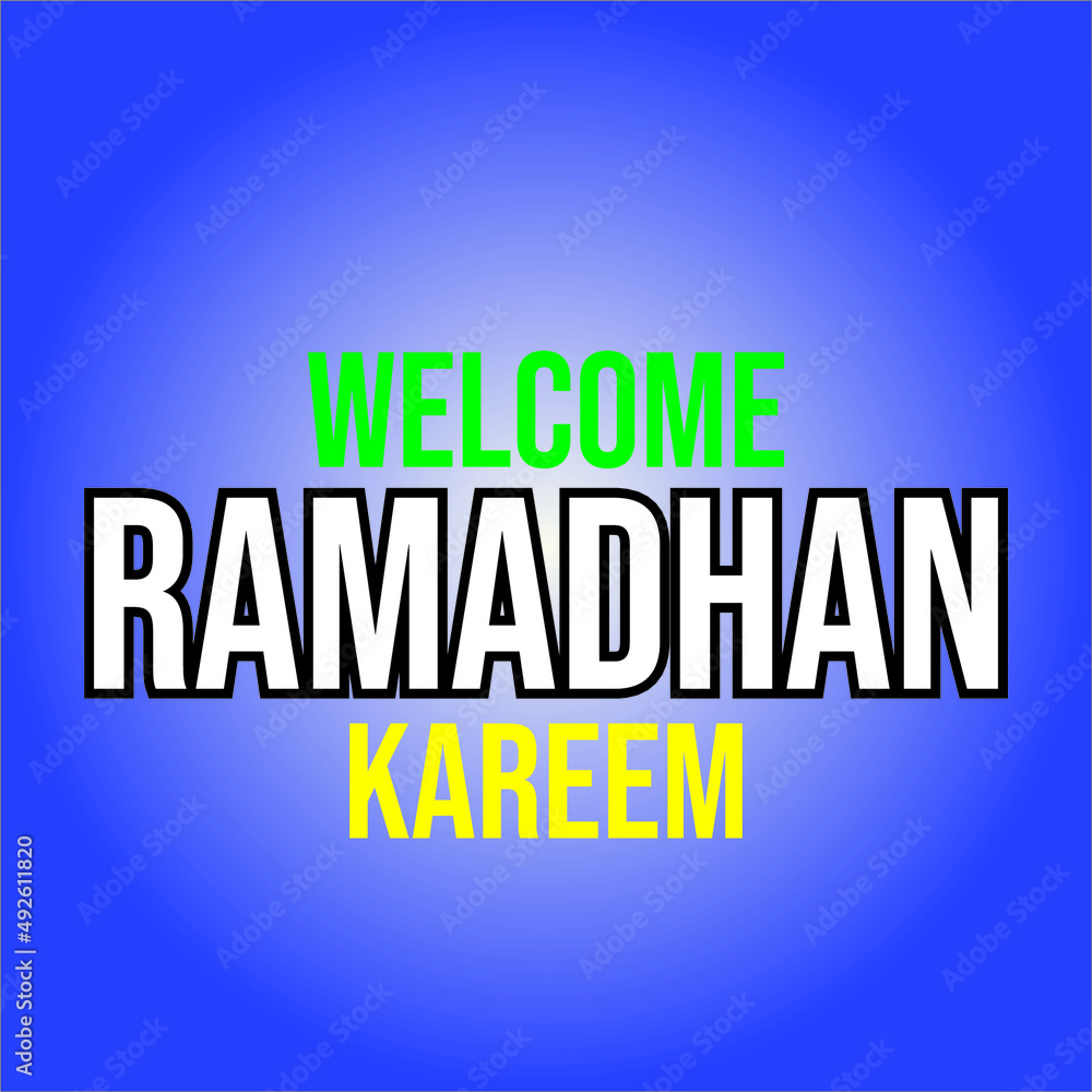 Vectors of Welcome Ramadan Kareem