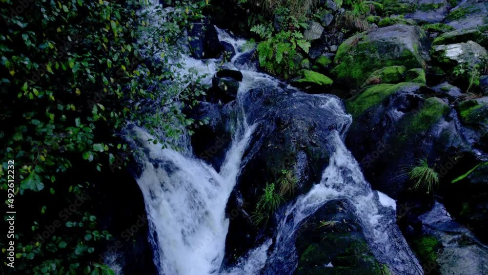 Waterfall of Entrecruces, Carballo, A Coruña, Galicia Spain Waterfall of Entrecruces, Carballo, A Coruña, Galicia Spain