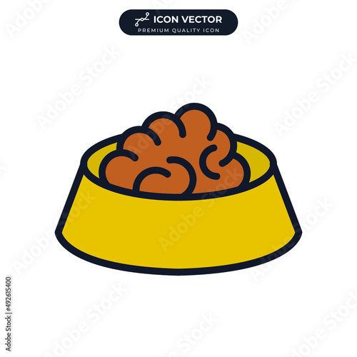 pet food icon symbol template for graphic and web design collection logo vector illustration