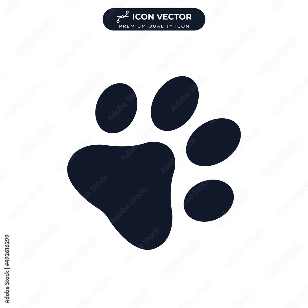 paw print icon symbol template for graphic and web design collection logo vector illustration paw print icon symbol template for graphic and web design collection logo vector illustration