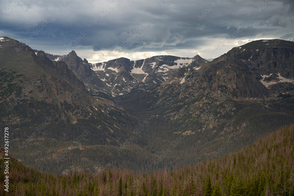 View of Rocky Mountain National Park, Colorado, United States. View of Rocky Mountain National Park, Colorado, United States.