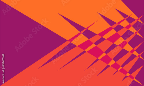 Minimalist background with overlapping zigzag pattern and with some copy space area