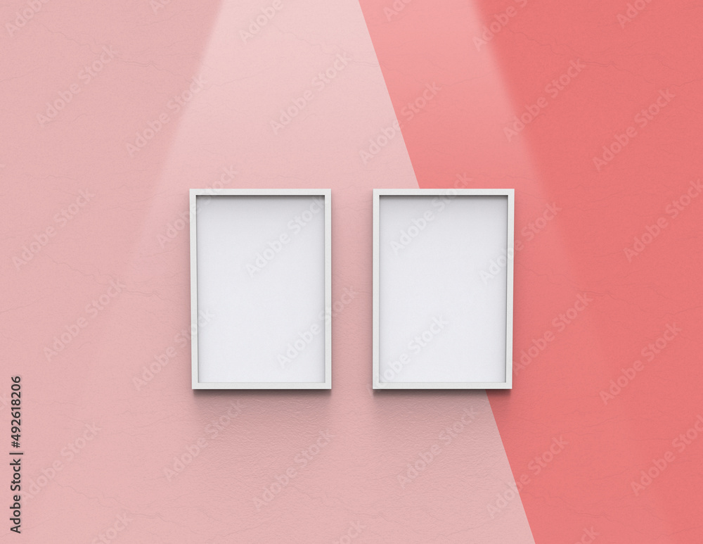 Picture frame background using 3D rendering and geometry. Framed background mock-up for poster design or exhibition of artwork. 3d rendering illustration. Picture frame background using 3D rendering and geometry. Framed background mock-up for poster design or exhibition of artwork. 3d rendering illustration.