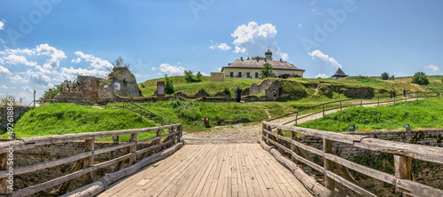 Khotyn fortress in Chernivtsi region of Ukraine photo