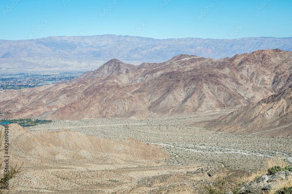 An overlooking view of nature in Palm Springs, California