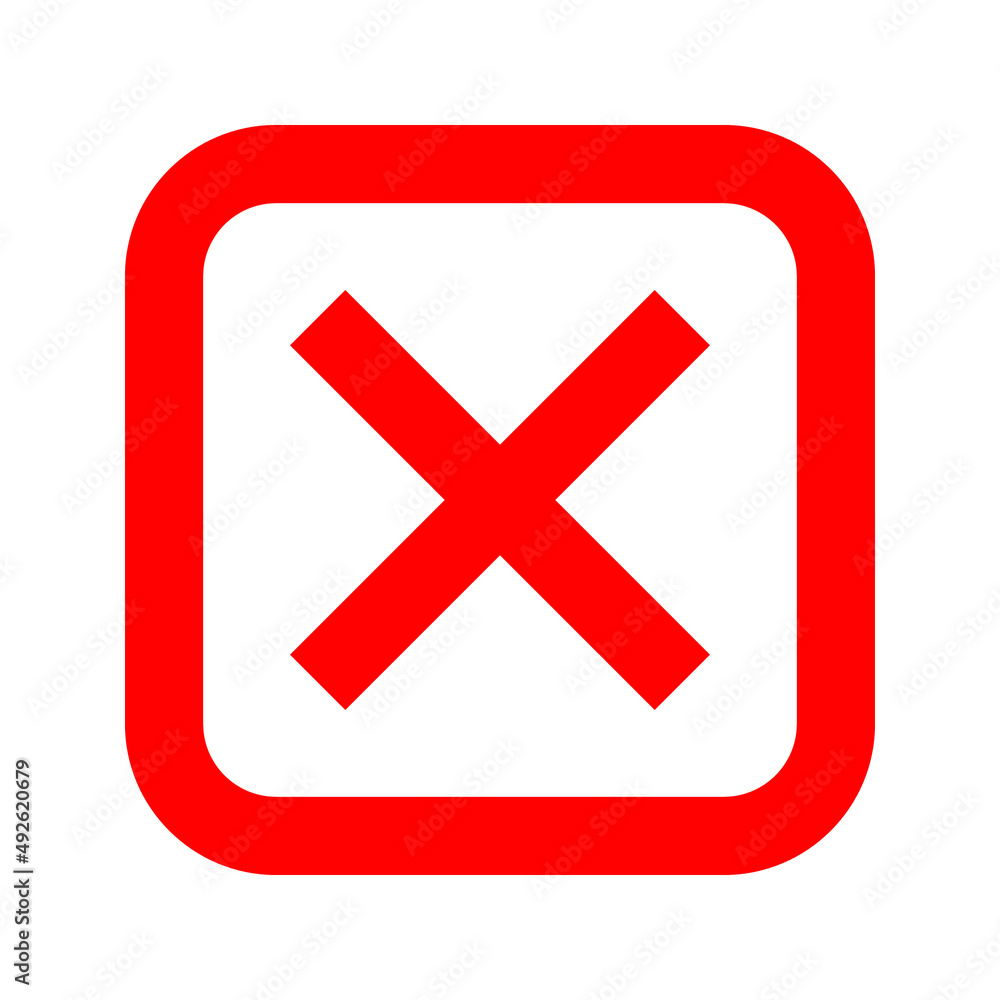 Red cross flat icon in circle. Vector illustration isolated on a white background. Red cross flat icon in circle. Vector illustration isolated on a white background.