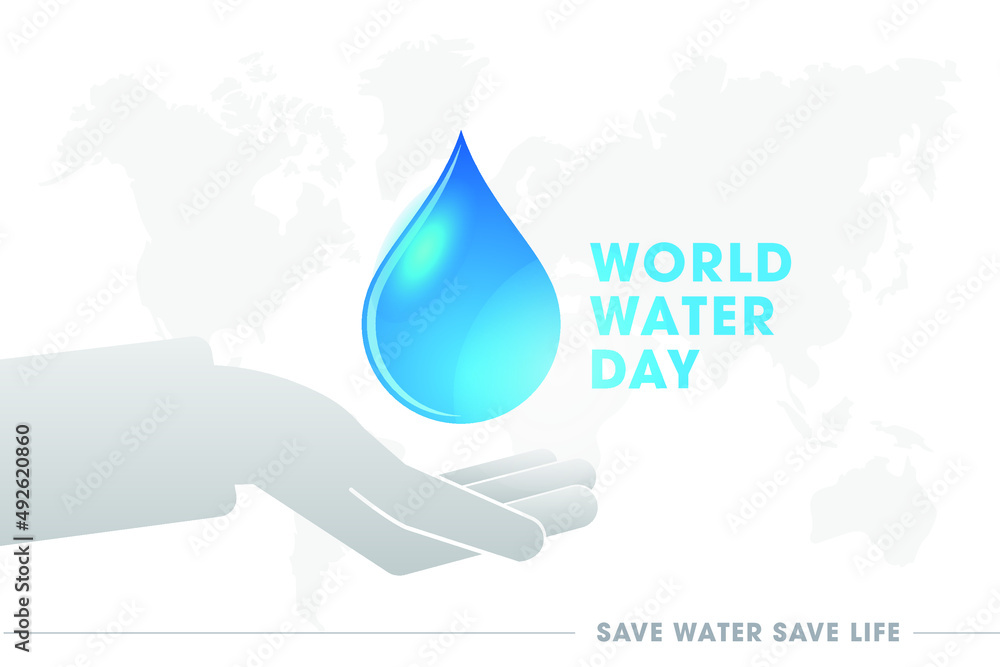 World Water Day Concept logo typography. Every Drop Matters. Save water ...