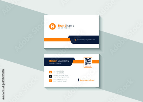 Modern corporate business card template