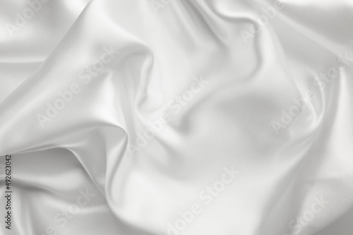 White satin silk, elegant fabric for backgrounds