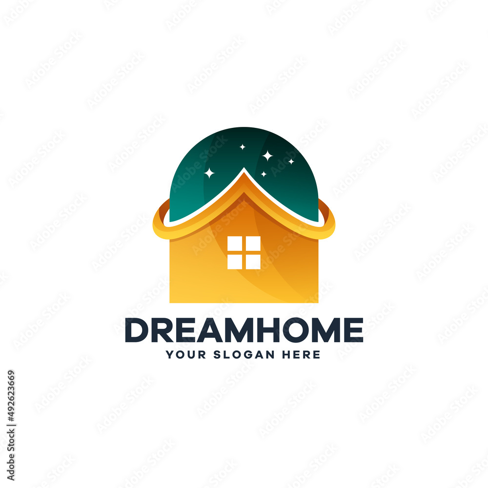 Professional Dream Home Gradient Logo
