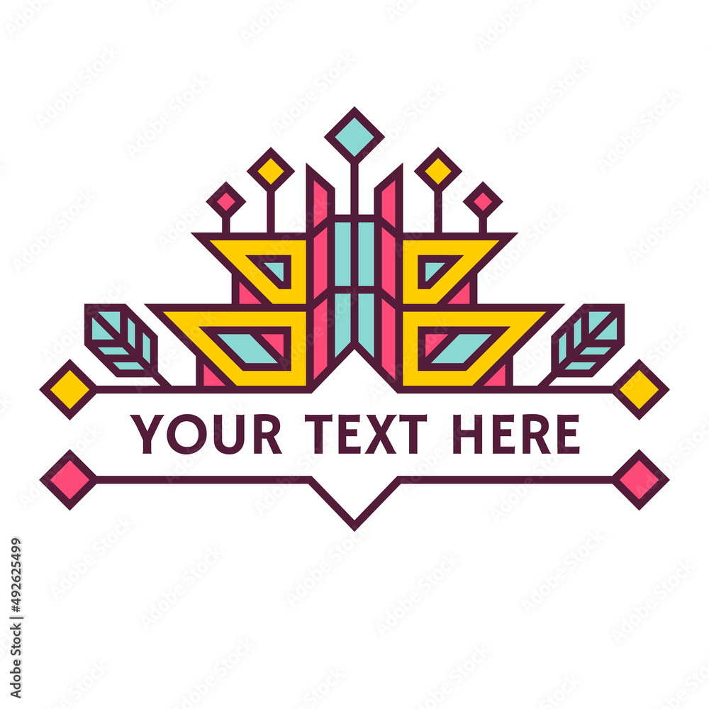 Abstract Vector Frame or Logo Template. Vector illustration Abstract Vector Frame or Logo Template. Vector illustration