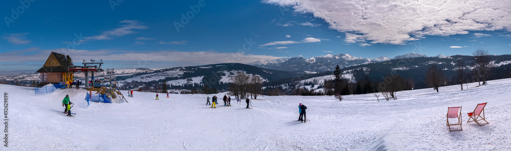 Panorama Witów Ski na Tatry Zachodnie