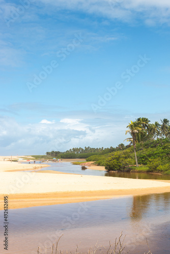 O rio das jangadas de Imbassai