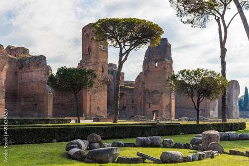 Baths of Caracalla (Terme di Caracalla) in the historic center of Rome