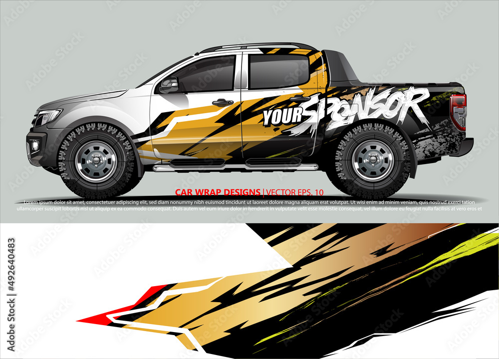 race car Livery for vehicle wrap design vector
race car Livery for vehicle wrap design vector