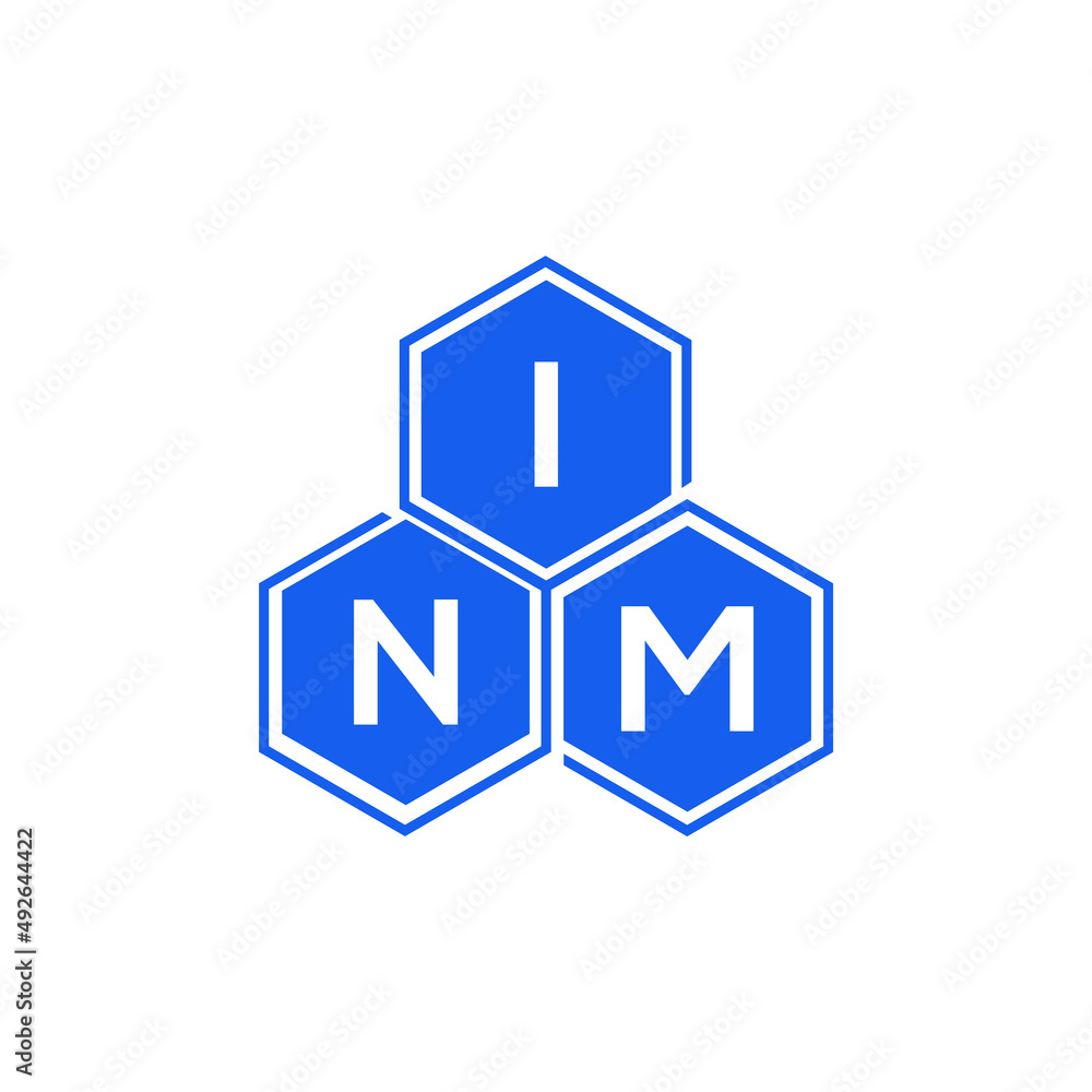 INM letter logo design on White background. INM creative initials letter logo concept. INM letter design. 
