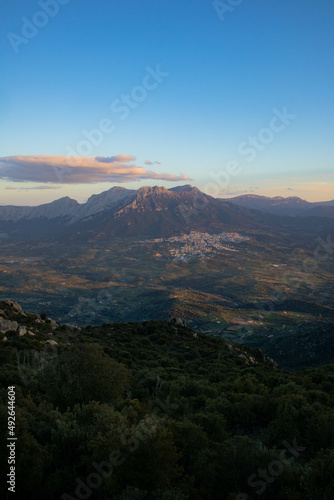 Tramonto su Oliena dal Monte Ortobene  provincia di Nuoro  Sardegna