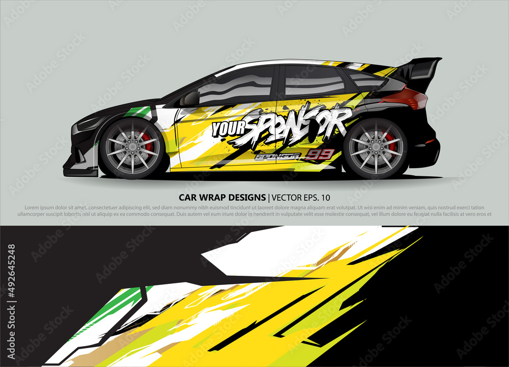 race car Livery for vehicle wrap design vector
race car Livery for vehicle wrap design vector
