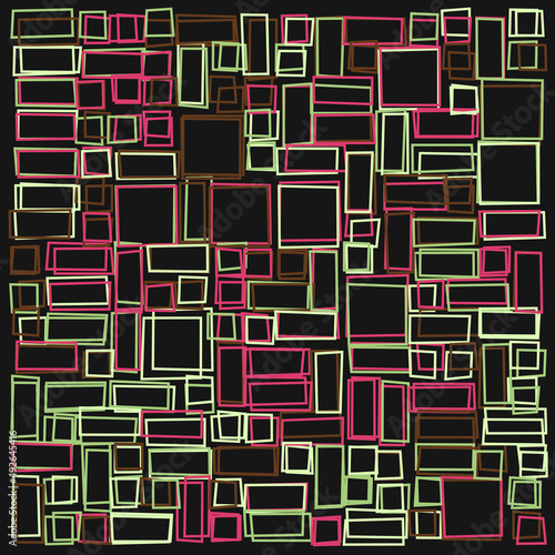 Offset Quads generative art background art illustration