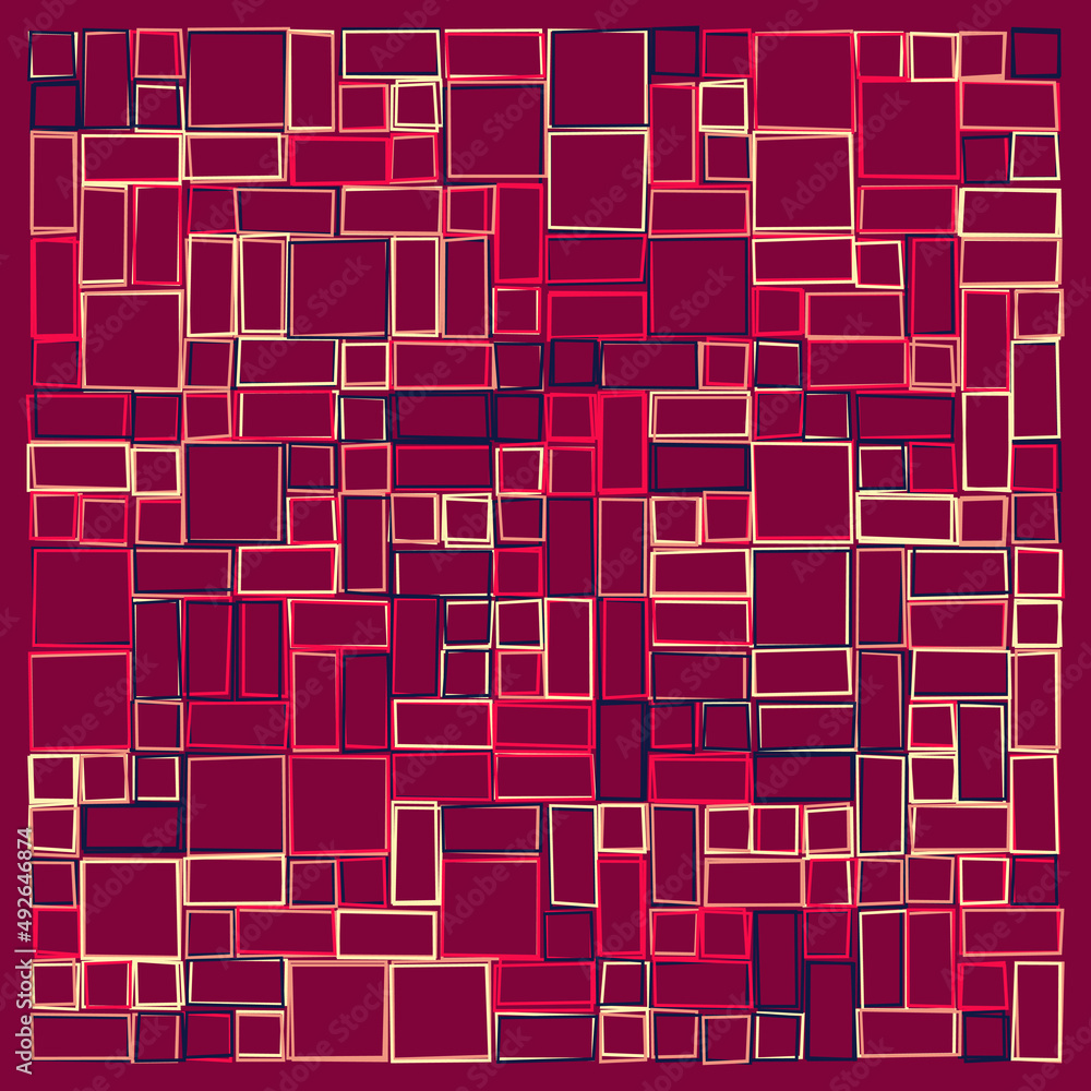 Offset Quads generative art background art illustration Offset Quads generative art background art illustration