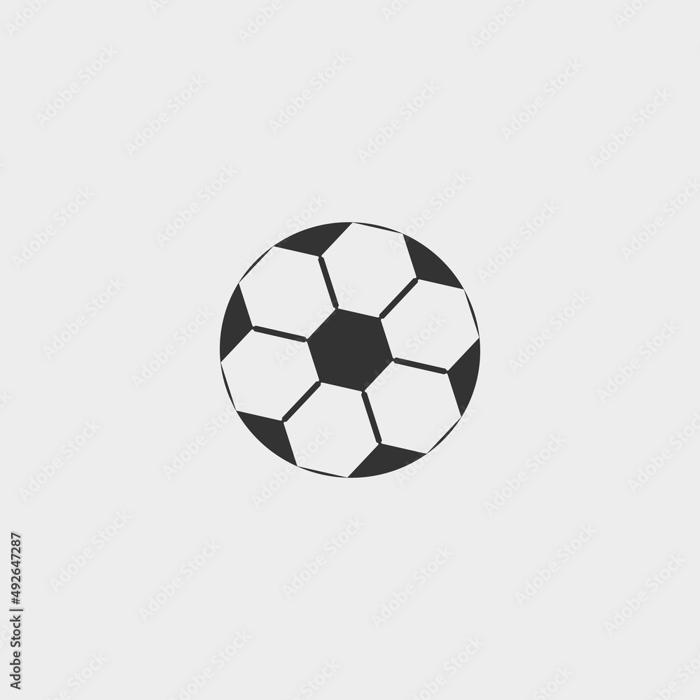 Football vector icon illustration sign Football vector icon illustration sign