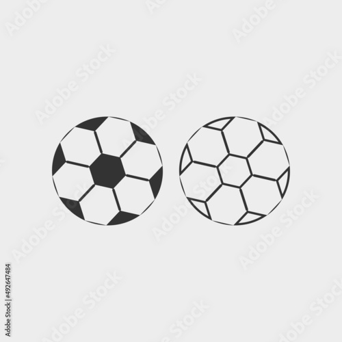 Football  vector icon illustration sign © STUDIOXI