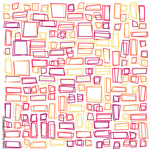 Offset Quads generative art background art illustration