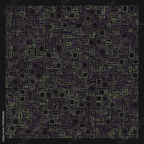 Offset Quads generative art background art illustration