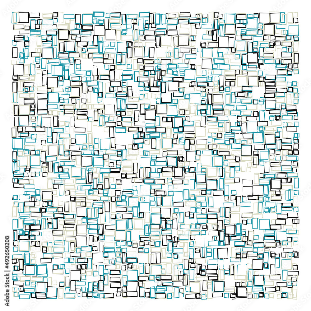 Fototapeta premium Offset Quads generative art background art illustration