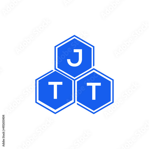 JTT letter logo design on White background. JTT creative initials letter logo concept. JTT letter design. 