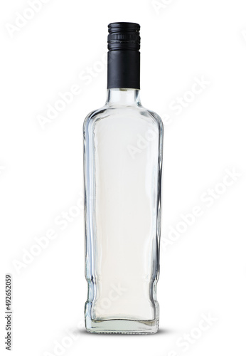 glass bottle of whiskey