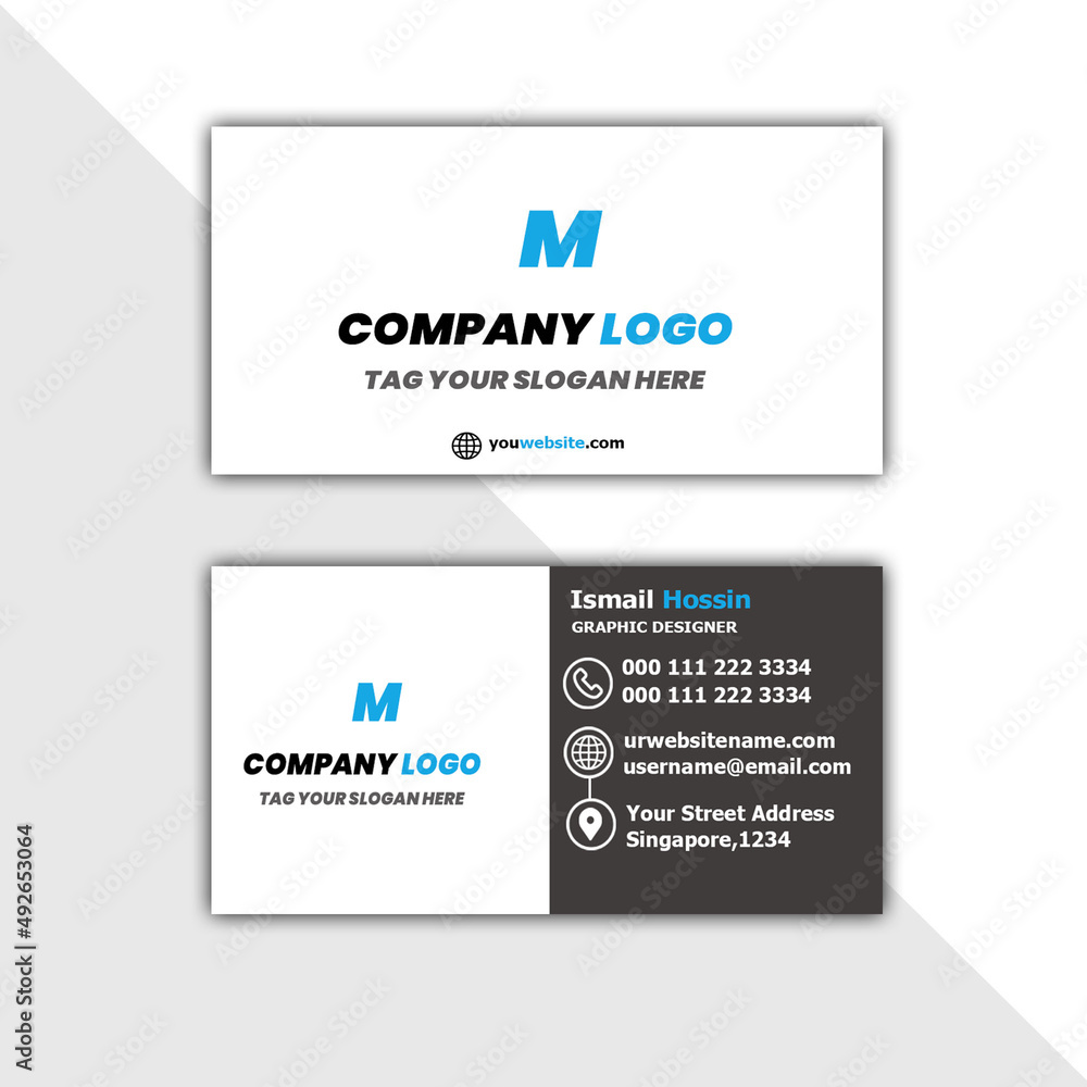Fototapeta premium business card template