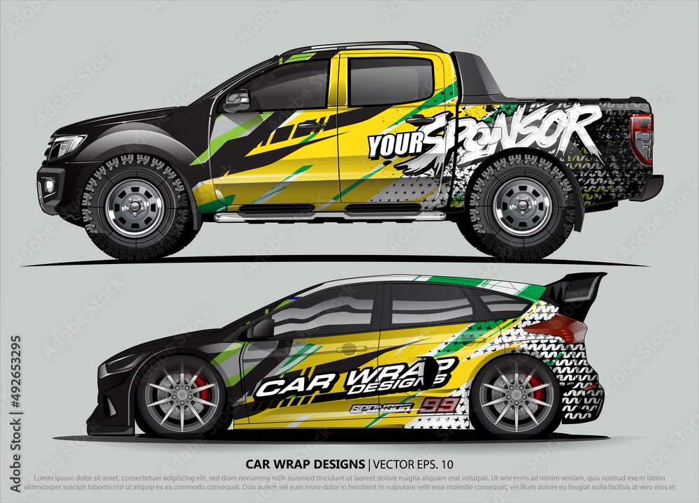 race car Livery for vehicle wrap design vector
race car Livery for vehicle wrap design vector