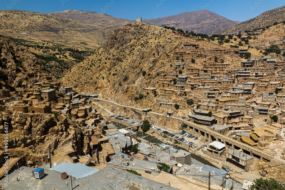 Palangan stepped village in Kurdistan region, Iran