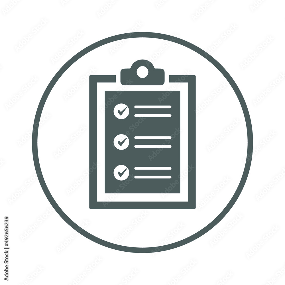Checklist, list, track list icon. Gray vector sketch. Checklist, list, track list icon. Gray vector sketch.