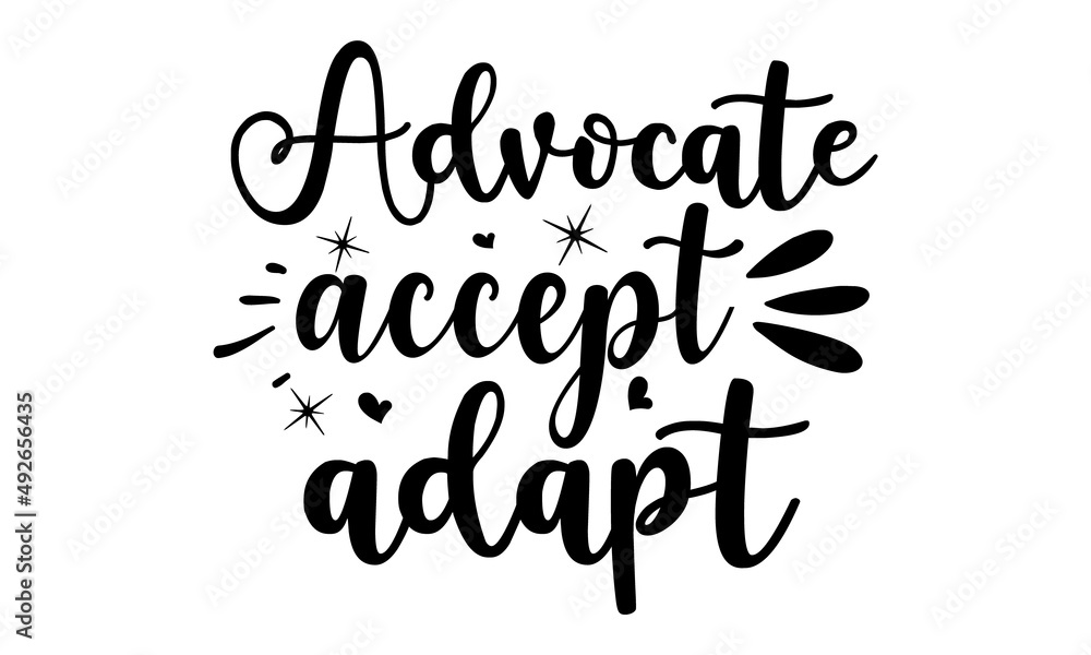 Advocate-accept-adapt, Design templates for round keychain, calligraphy, campfire, logo, design for key chains, camps, recreation, Hiking, travel, Vector quotes