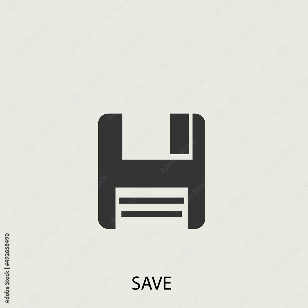 Save vector icon illustration sign Save vector icon illustration sign