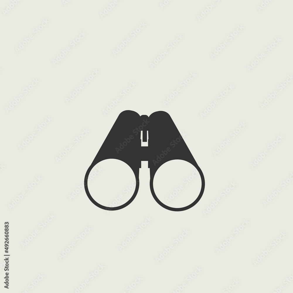 Binoculars vector icon illustration sign Binoculars vector icon illustration sign