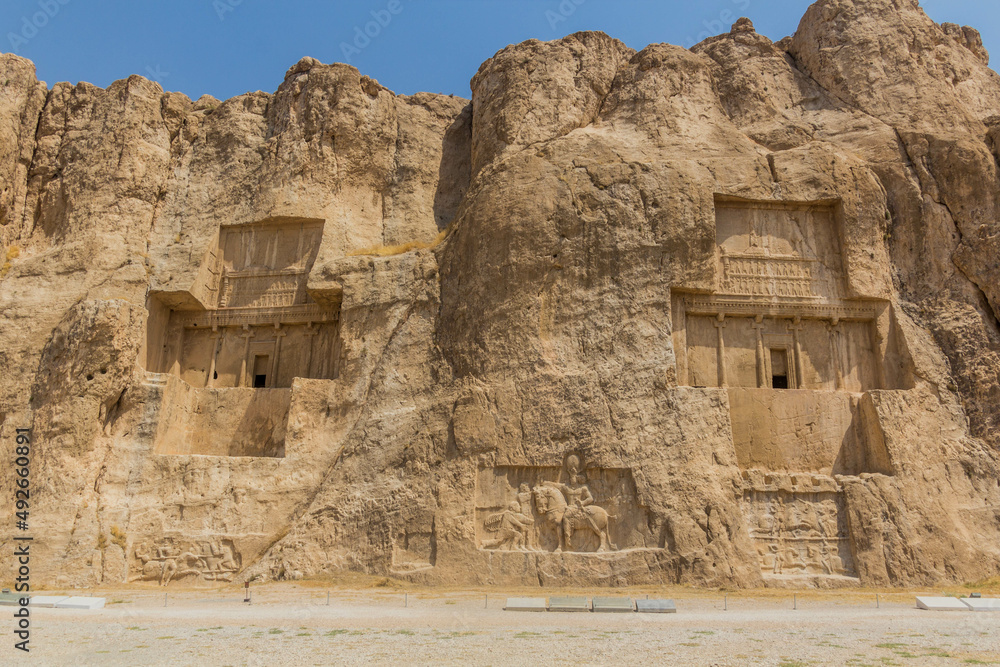 Persian kings' tombs in Naqsh-e Rostam, Iran