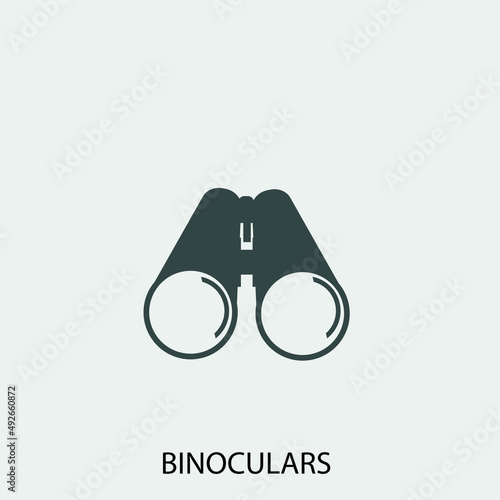 Binoculars  vector icon illustration sign