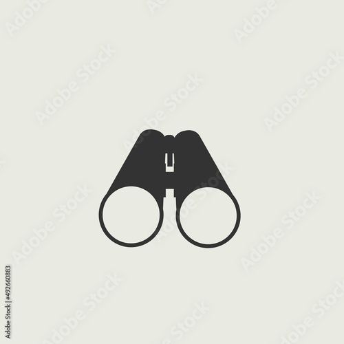 Binoculars  vector icon illustration sign