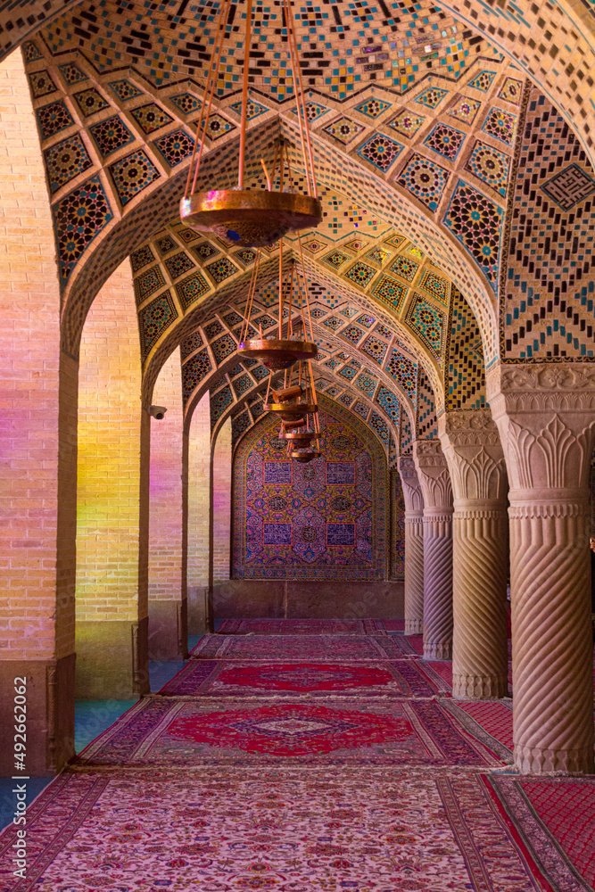 Nasir al Mulk Mosque in Shiraz, Iran