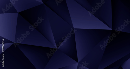 Blue texture background with 3d triangle and deep shadow, realistic blue metal wallpaper